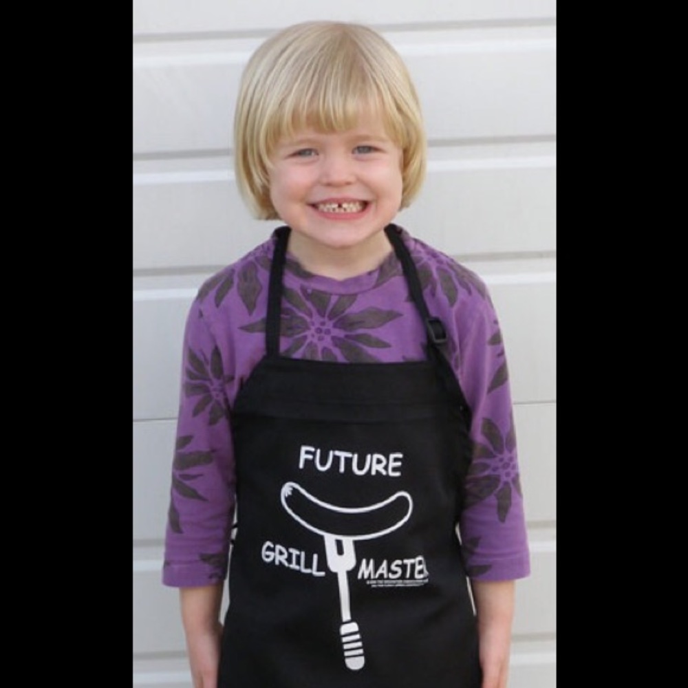 NWT apron chef hat set child kids boy or girl